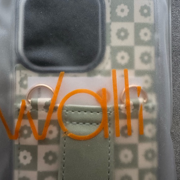 Walli Blooming Check purse Phone Case IPhone 15 Pro. Sealed in package. - Picture 4 of 5